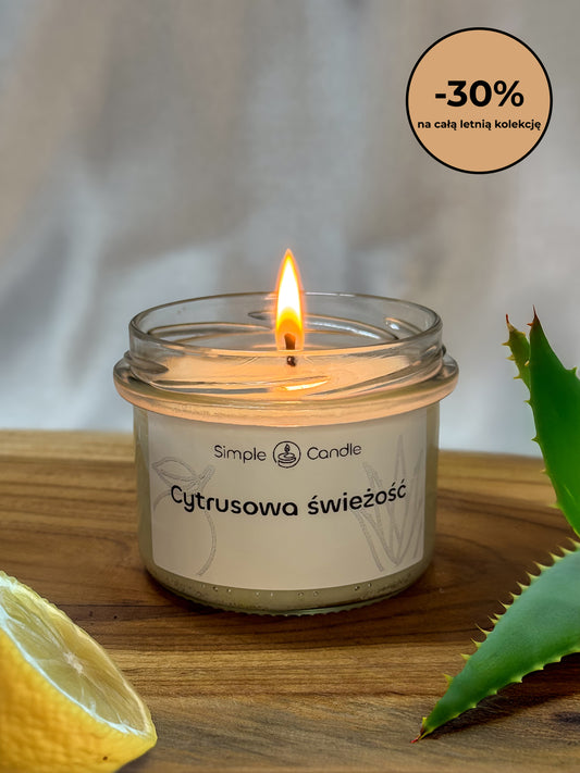 Świeca Sojowa "Cytrusowa Świeżość"