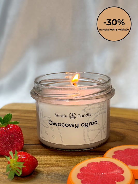 Świeca Sojowa "Owocowy Ogród"