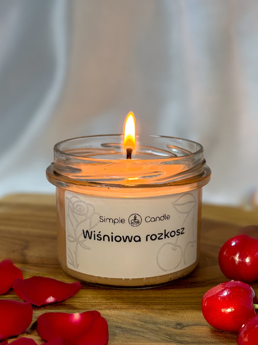 Świeca Sojowa "Wiśniowa Rozkosz"