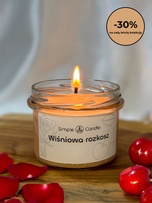Świeca Sojowa "Wiśniowa Rozkosz"